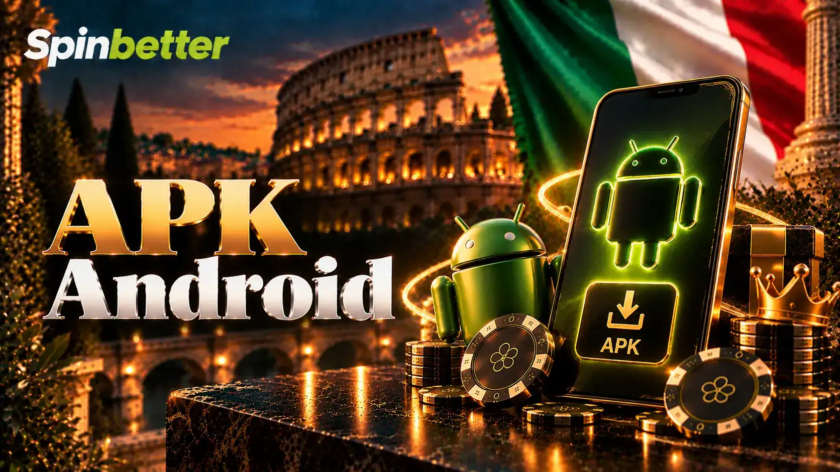 Pagina di download dell’APK per Android con il pulsante di scaricamento