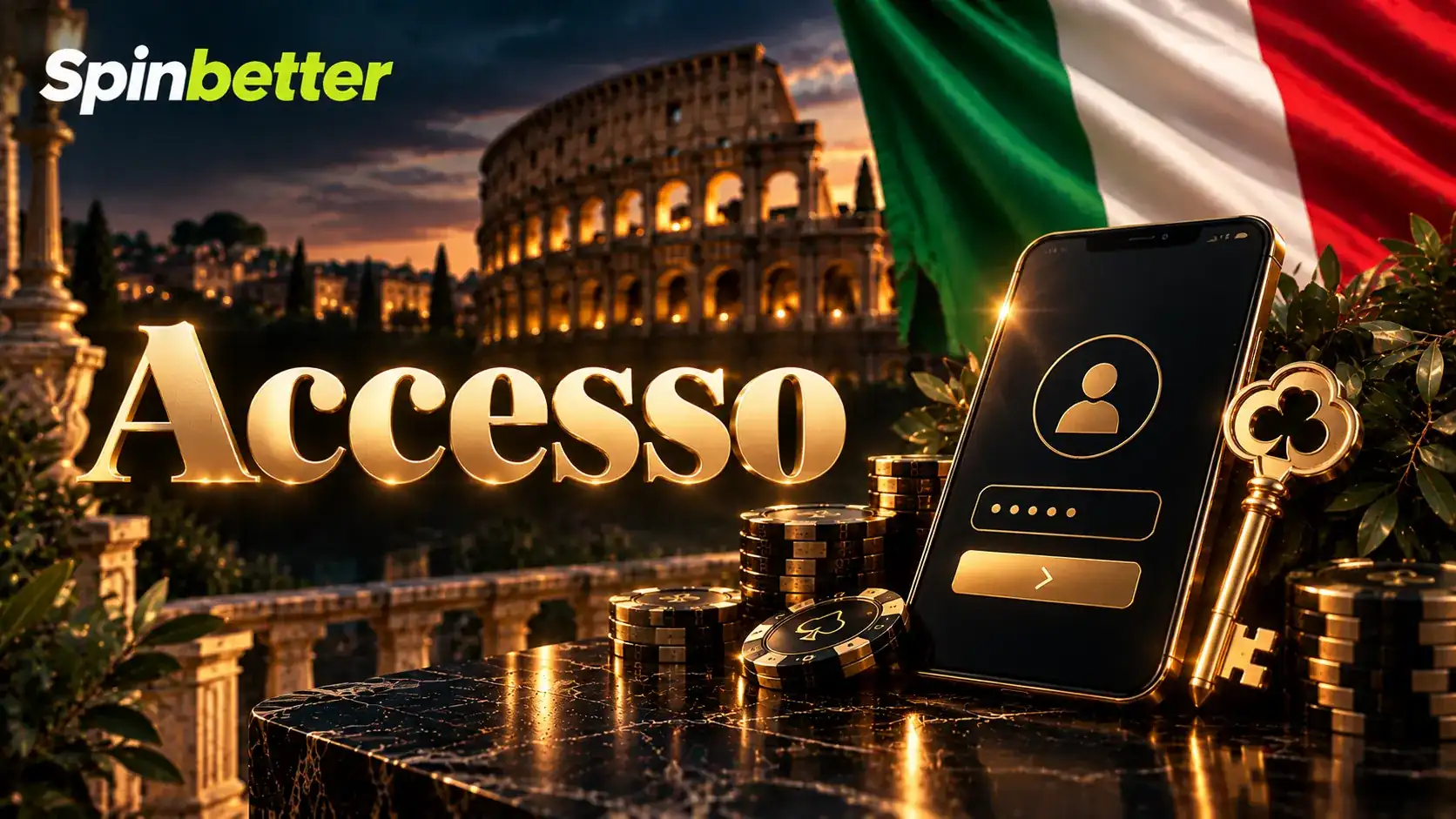 Schermata di accesso al conto con campi per credenziali e password in italiano