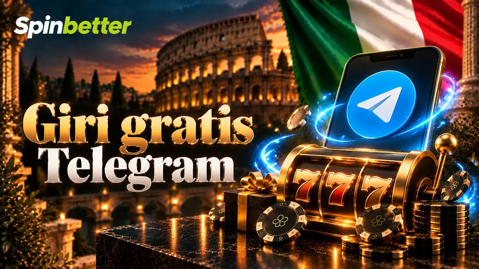 Promozione dei giri gratis per chi si iscrive al canale Telegram ufficiale